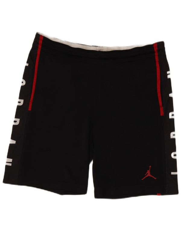 Shorts esportivos Jordan masculino Dri Fit Graphic médio preto colorblock poliéster