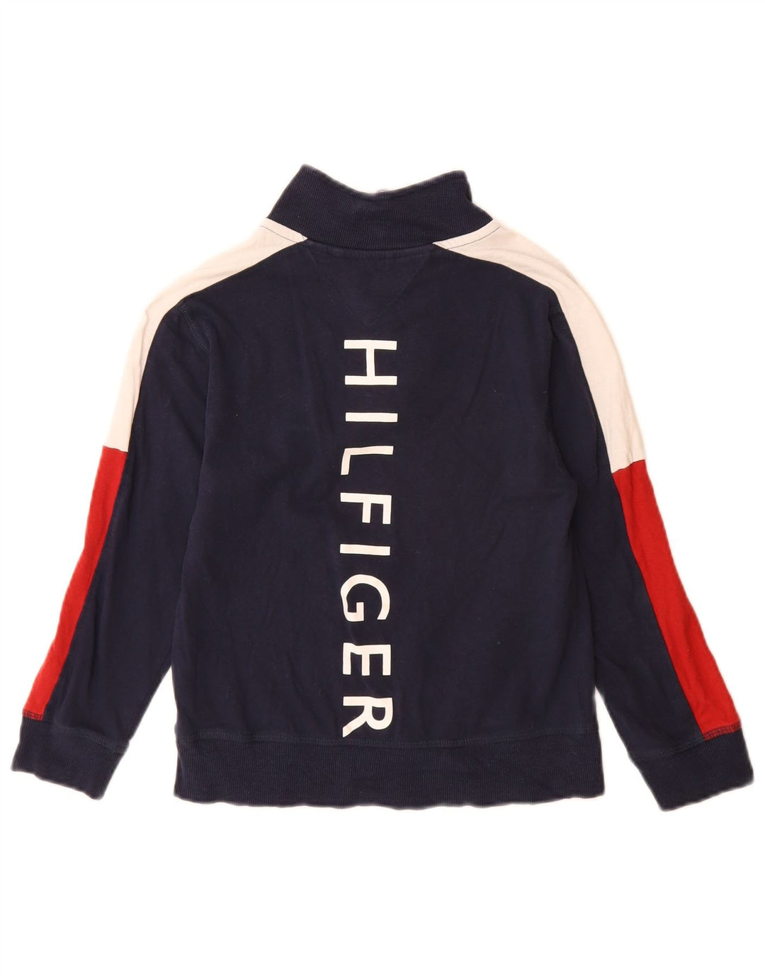 Tommy Hilfiger Meninos moletom gráfico jumper 8-9 anos pequeno azul marinho