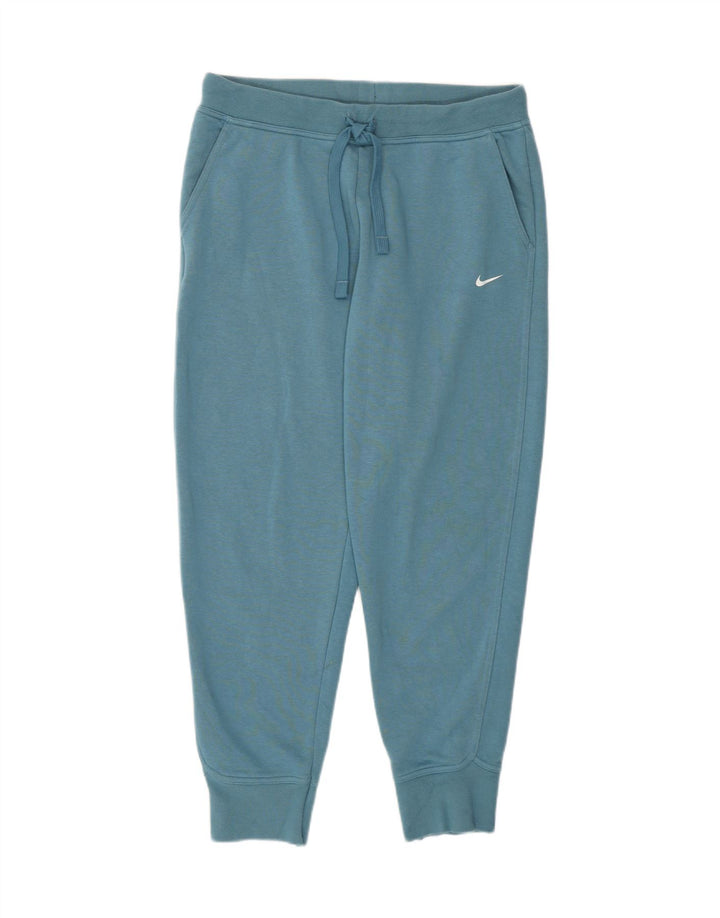 Nike Womens Dri Fit Calças de treino Joggers UK 14 Medium Blue