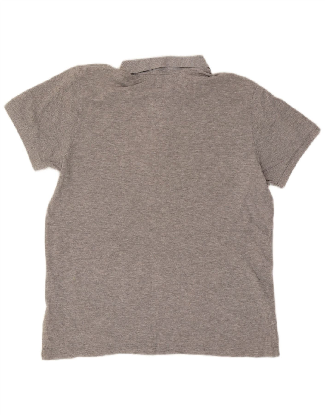 Camisa polo masculina Adidas XL cinza manchado de algodão