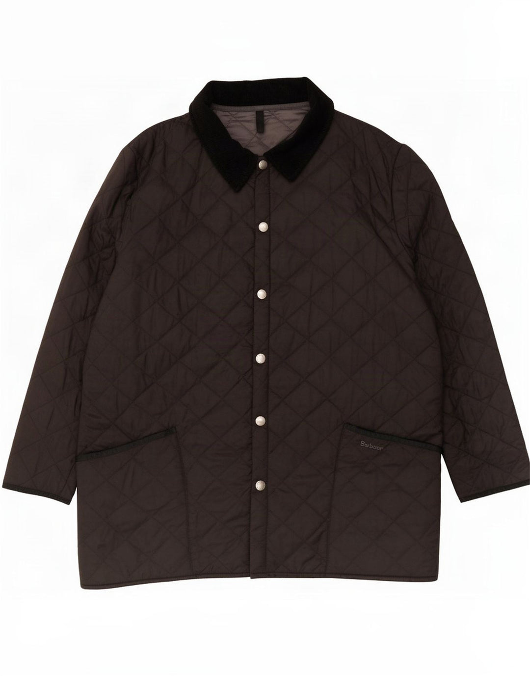 Sobretudo acolchoado masculino Barbour UK 44 XL preto poliamida