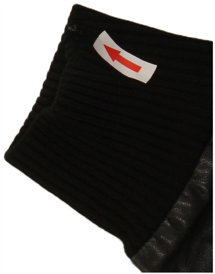 Sasch Jaqueta Feminina De Couro Crop UK 14 Médio Preto