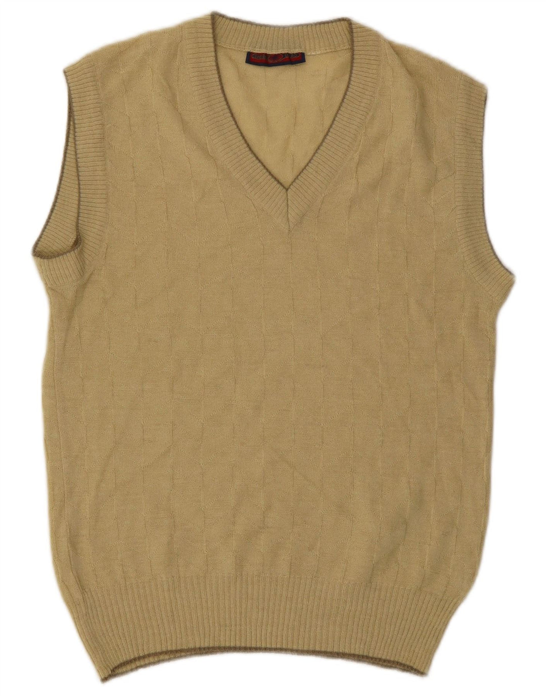 Regata masculina vintage com colete pequeno bege