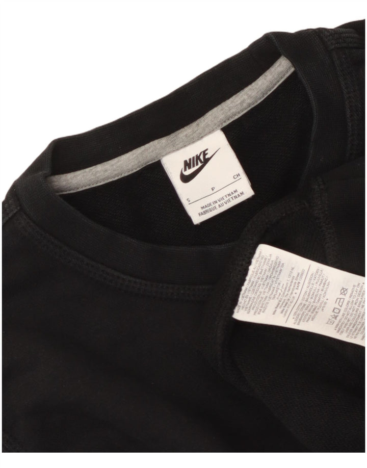 Moletom feminino Nike Jumper UK 10 pequeno algodão preto