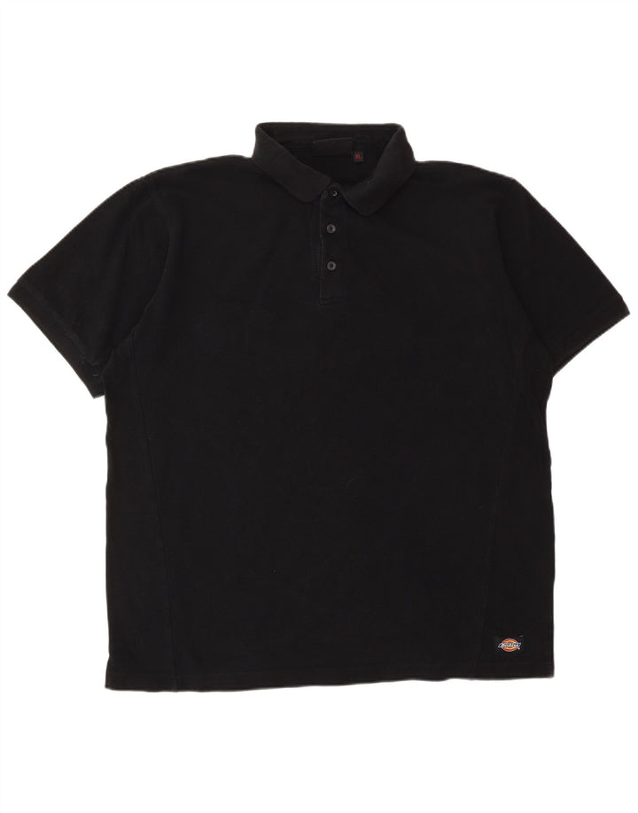 Camisa pólo gráfica masculina DICKIES XL algodão preto