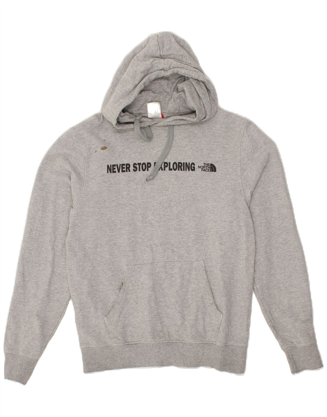 THE NORTH FACE Mens Graphic Hoodie Jumper Small Grey Cotton Vintage The North Face and Second-Hand The North Face from Messina Hembry 