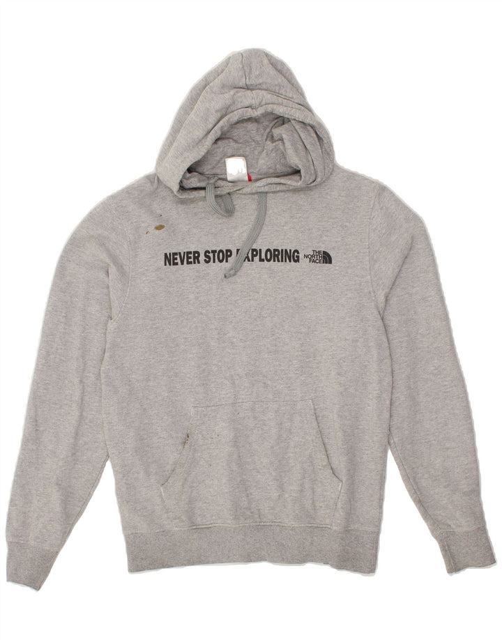 THE NORTH FACE Mens Graphic Hoodie Jumper Small Grey Cotton Vintage The North Face and Second-Hand The North Face from Messina Hembry 