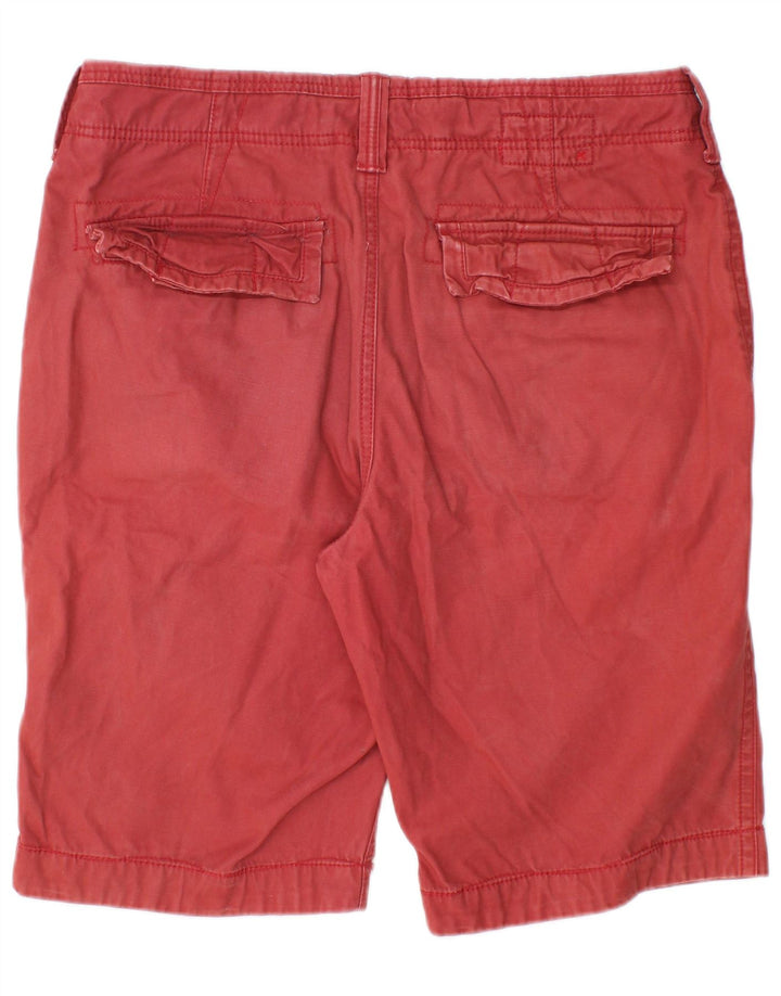 FAT FACE Mens Chino Shorts W34 Grande Algodão Vermelho