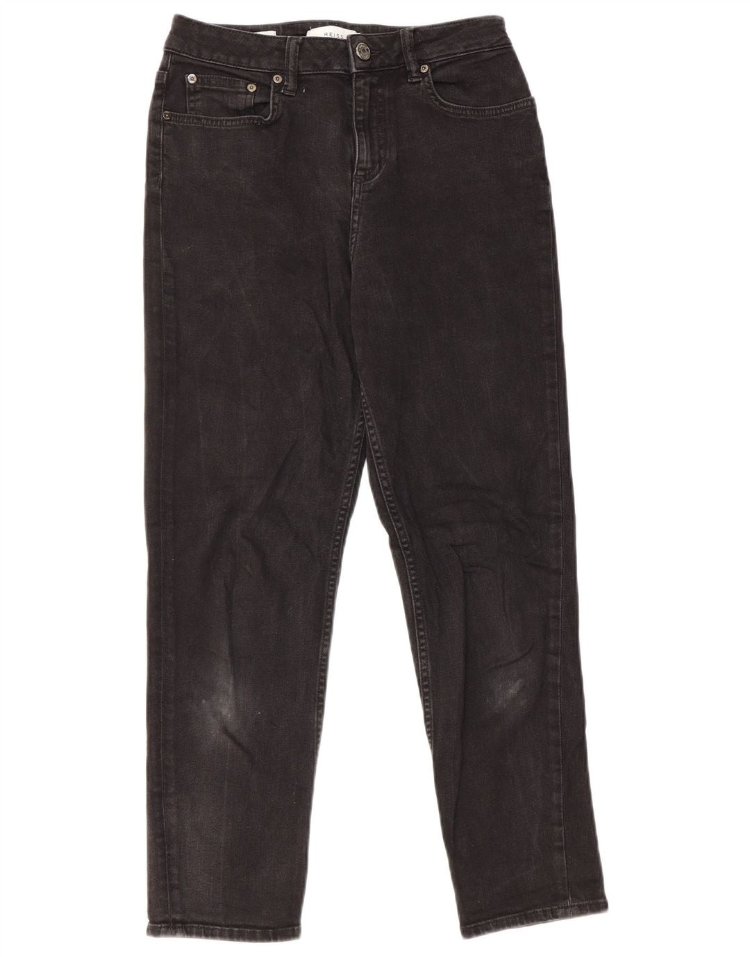 Jeans Slim Feminino Reiss W27 L26 Algodão Preto