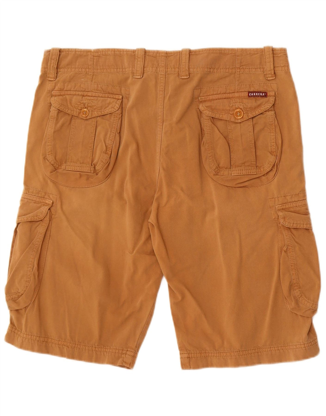 Carrera Mens Cargo Shorts IT 52 XL W36 Algodão Marrom