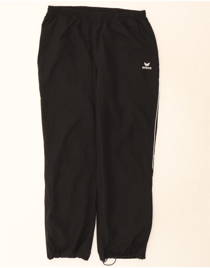 Fato de treino completo feminino Erima UK 16 grande preto colorblock poliéster