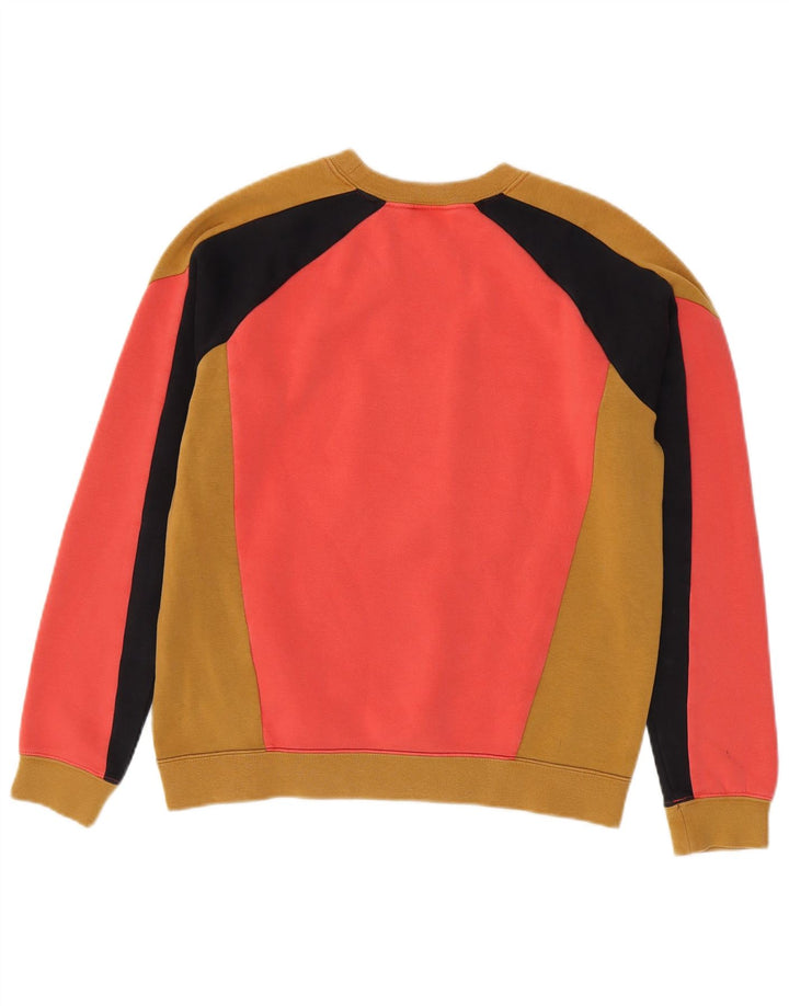 Nike feminino gráfico moletom jumper UK 10 pequeno bloco colorido multicolorido