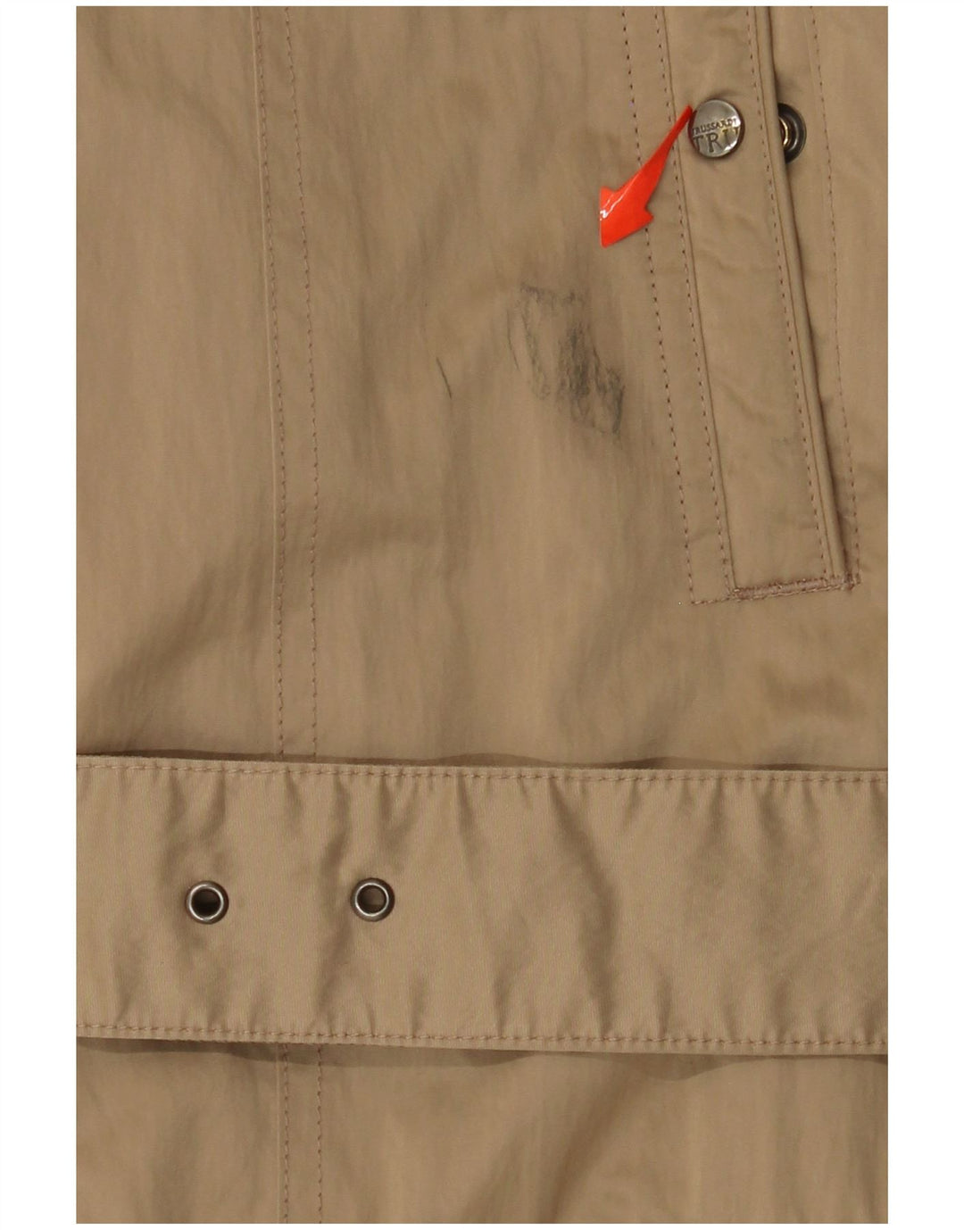 Casaco acolchoado feminino TRUSSARDI IT 50 XL cáqui poliéster