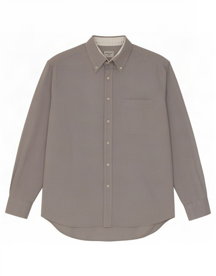 Camisa masculina Navigare grande algodão cinza