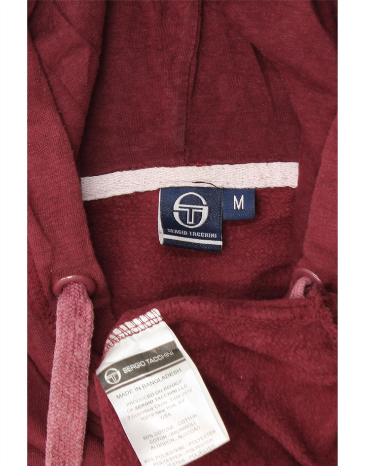 Sergio Tacchini moletom com capuz masculino gráfico médio algodão marrom