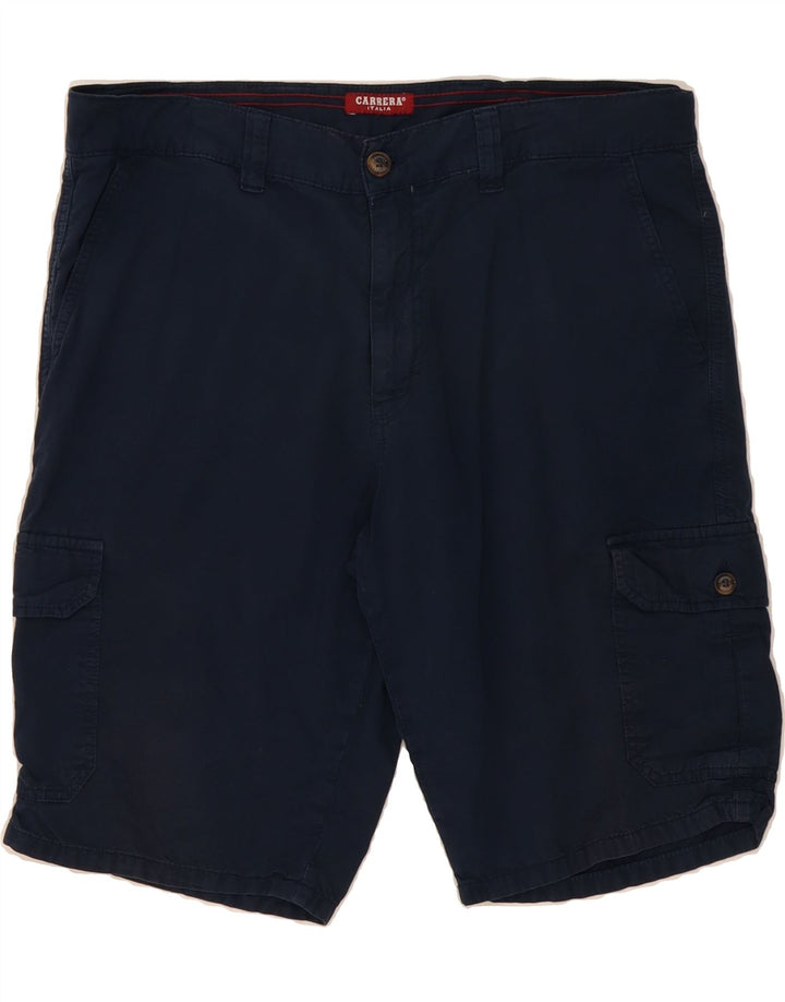 CARRERA Mens Regular Cargo Shorts W34 Large Navy Blue Cotton Vintage Carrera and Second-Hand Carrera from Messina Hembry 