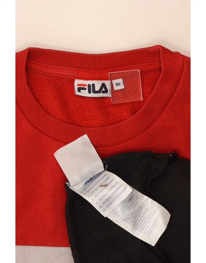 Fila Moletom Gráfico Masculino Jumper XS Multicolorido Colourblock Algodão