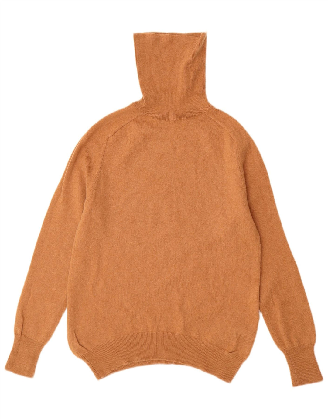 Suéter feminino ZARA com gola redonda, Reino Unido 12 lã marrom médio