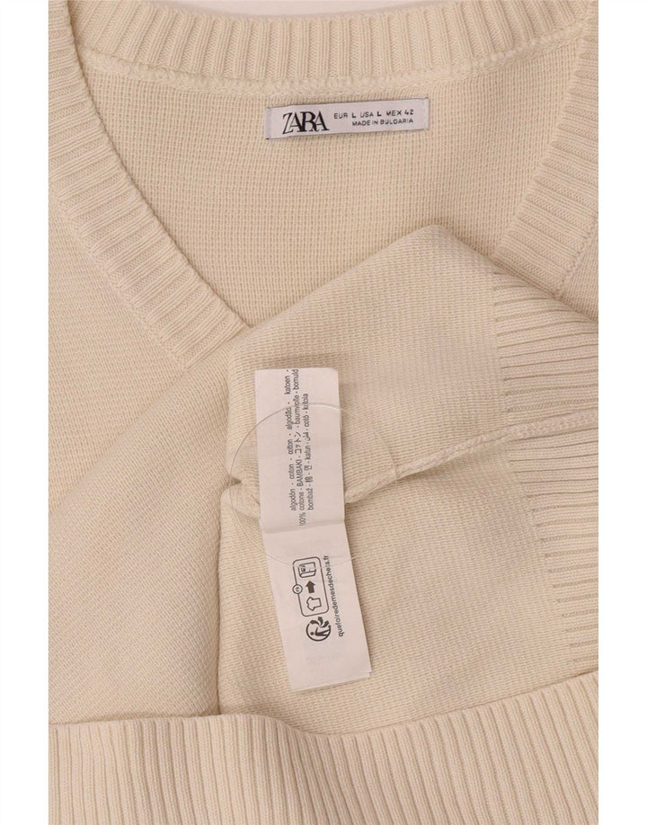 Regata masculina Zara com colete grande de algodão branco
