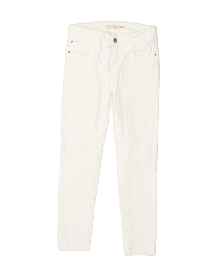 MASSIMO DUTTI Womens Crop Skinny Jeans W26 L26 White Cotton Vintage Massimo Dutti and Second-Hand Massimo Dutti from Messina Hembry 