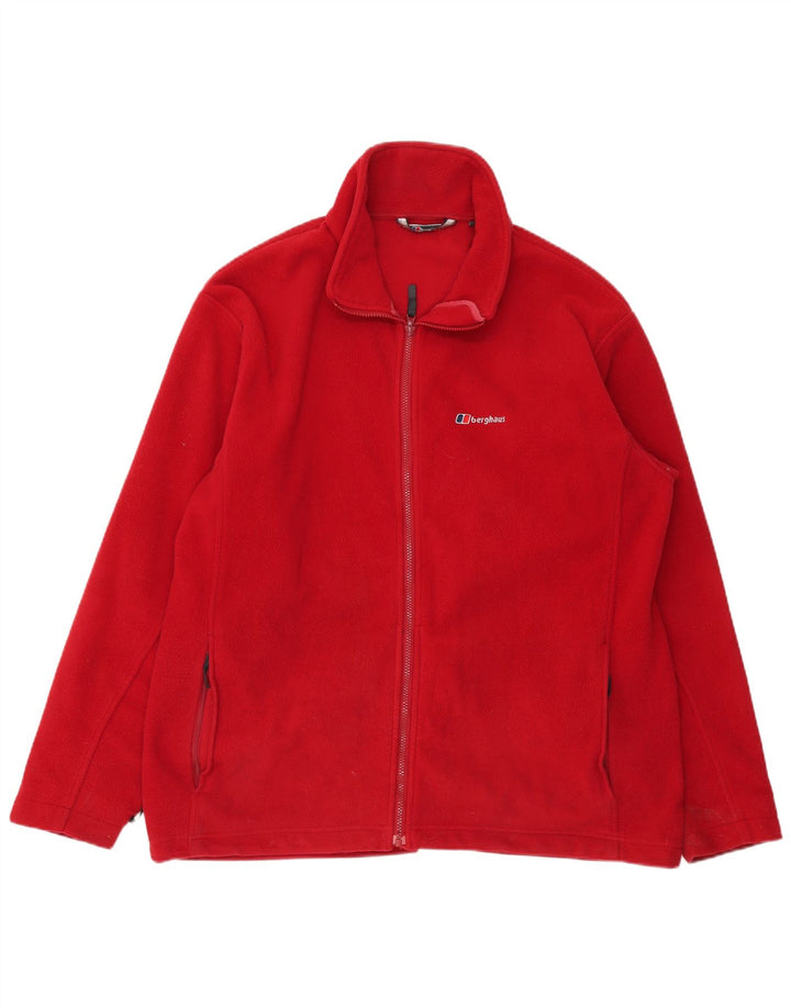 Jaqueta de lã masculina Berghaus UK 44 2XL poliéster vermelho