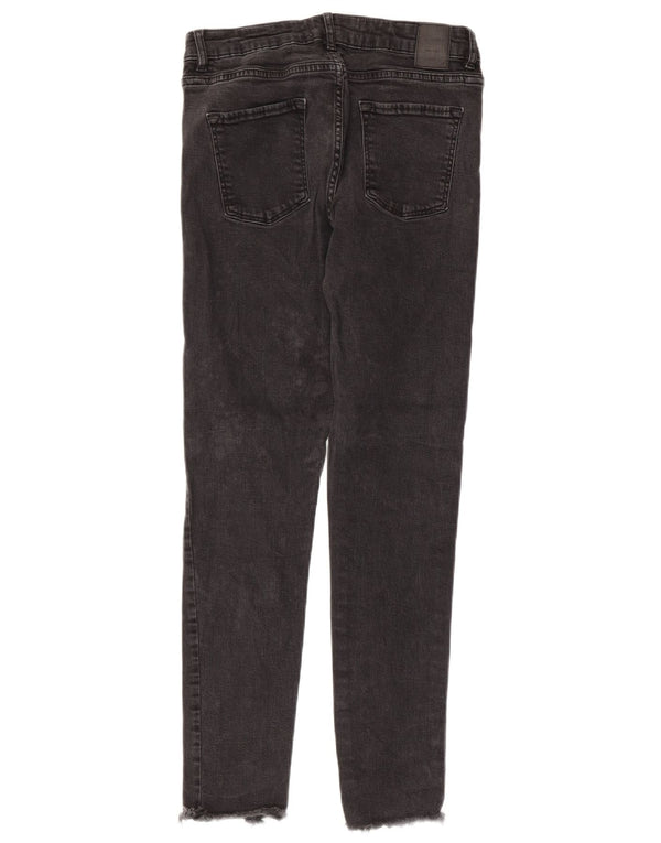 Zara Jeans Skinny Feminino UE 38 Pequeno W28 L26 Preto