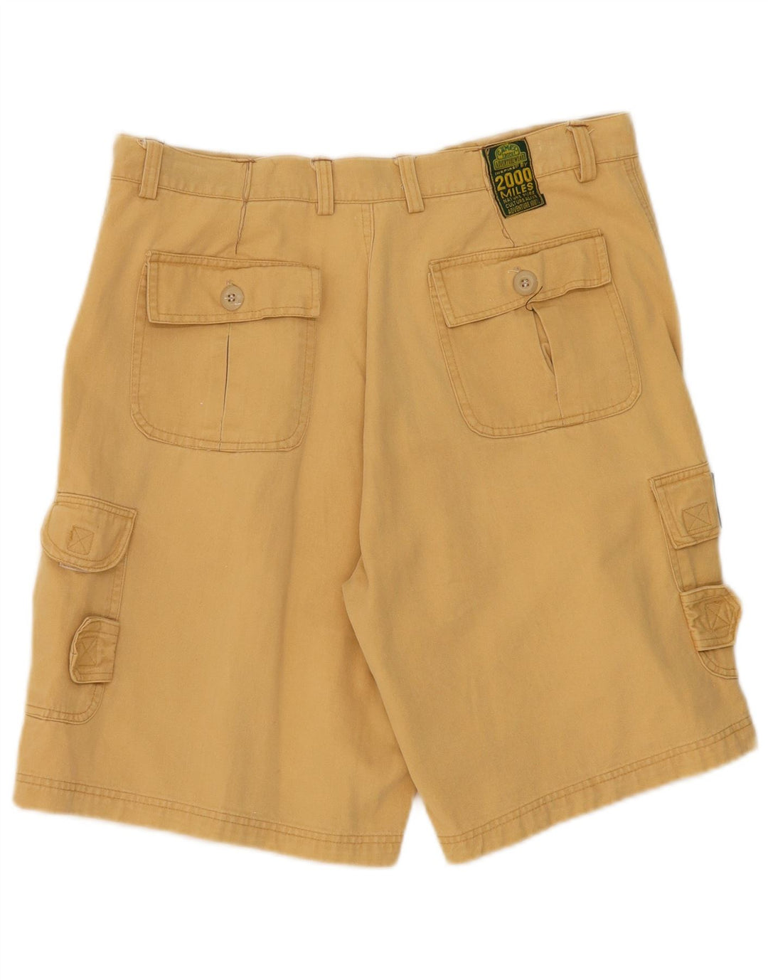 CAMEL Mens Cargo Shorts W34 Grande Bege