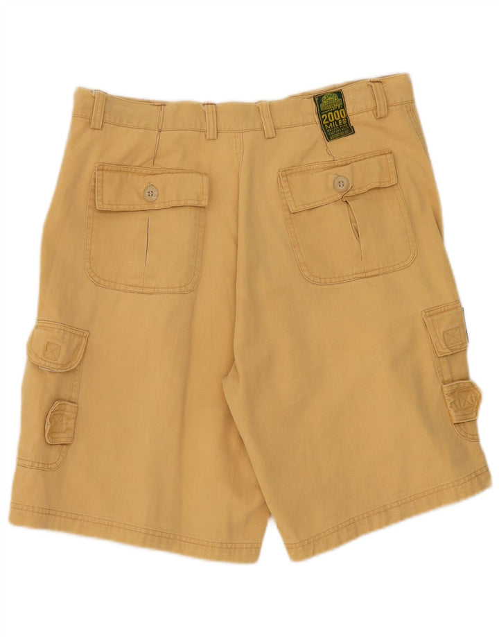 CAMEL Mens Cargo Shorts W34 Grande Bege