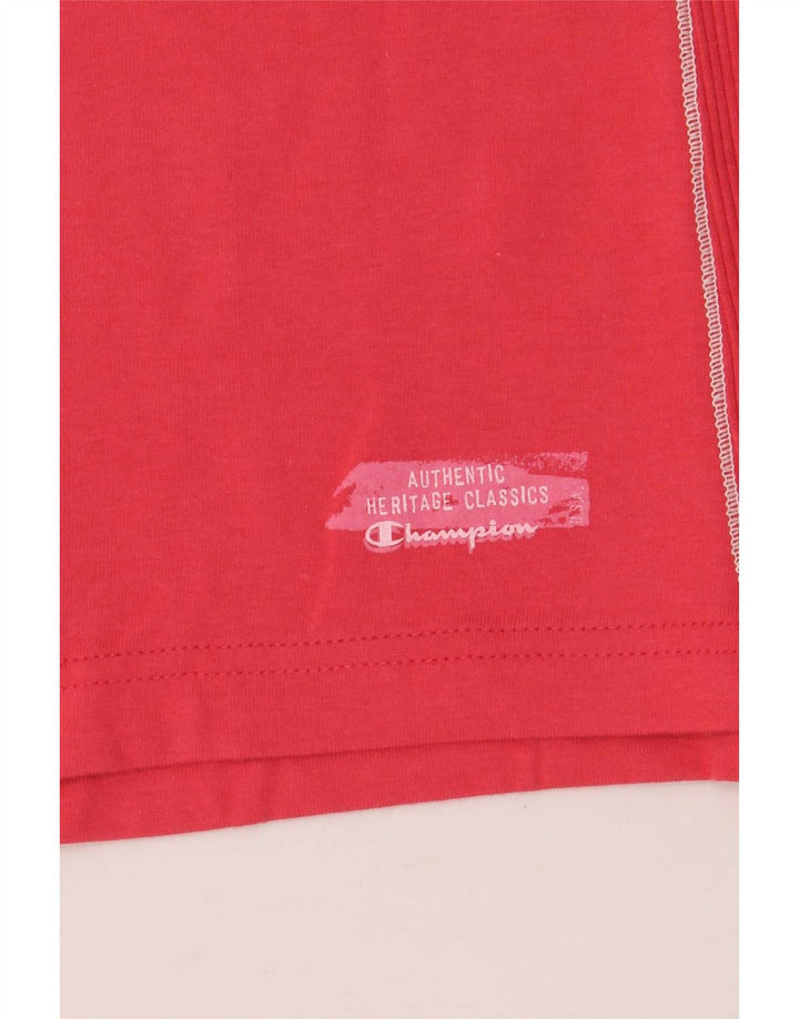 Colete feminino Champion Heritage Classics UK 14 grande bloco colorido vermelho