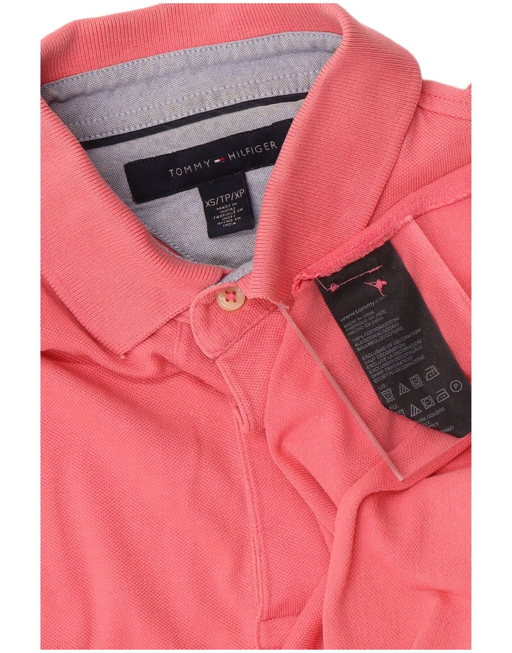 Camisa polo masculina TOMMY HILFIGER XS algodão rosa