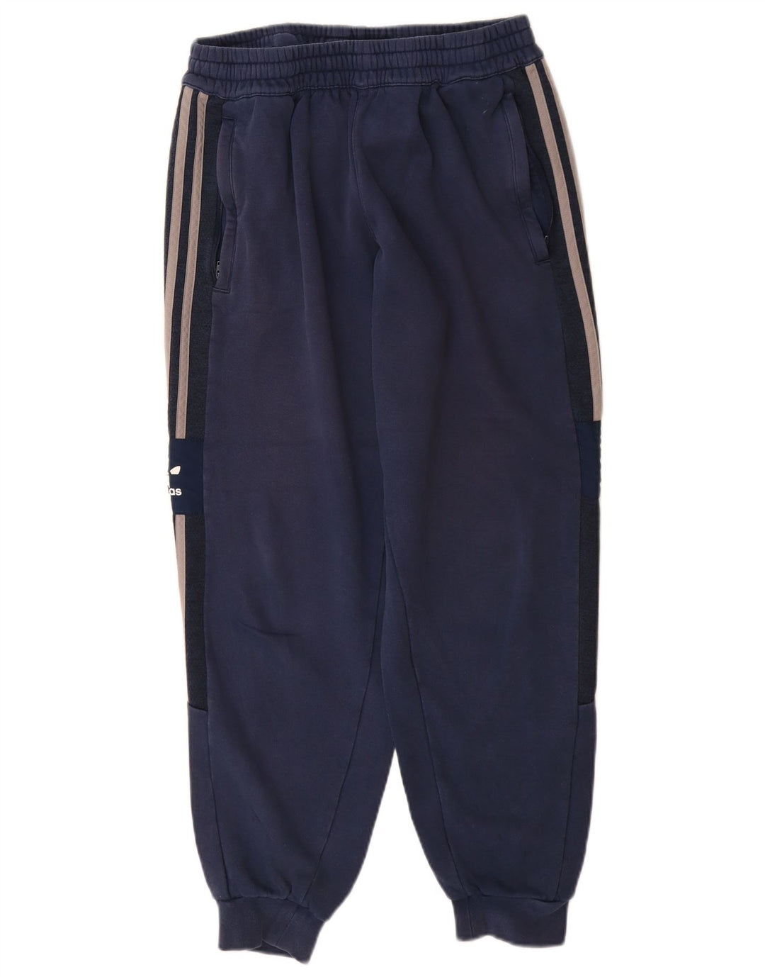 Adidas Mens Treino Calças Joggers Médio Azul Marinho Algodão