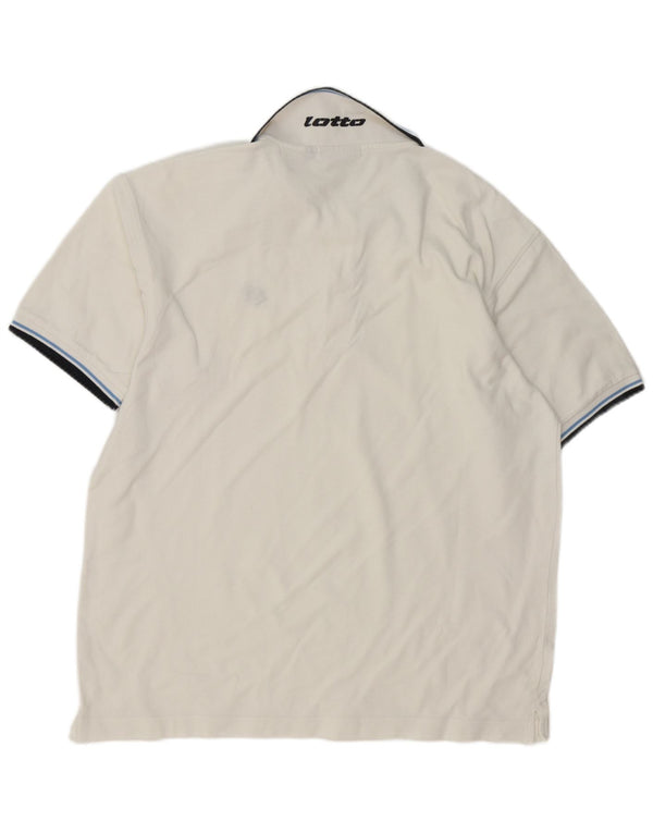 Camisa pólo masculina Lotto XL branca