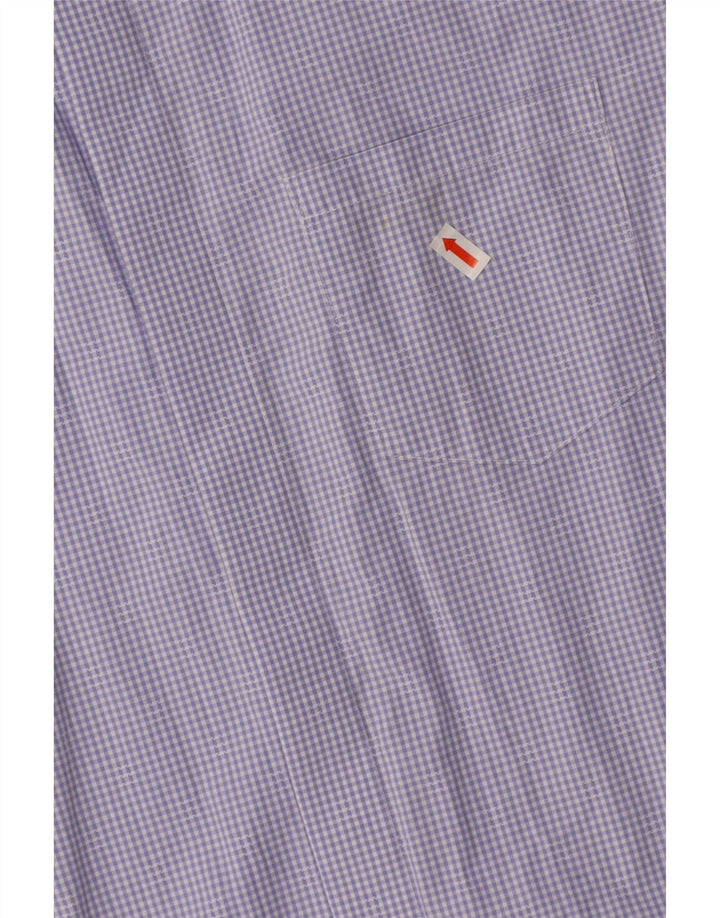 CALVIN KLEIN Camisa masculina de manga curta de algodão roxo médio