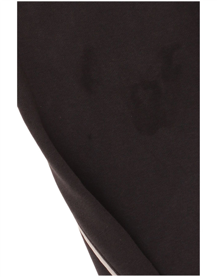 Calça de treino masculina Adidas Joggers pequeno algodão listrado cinza