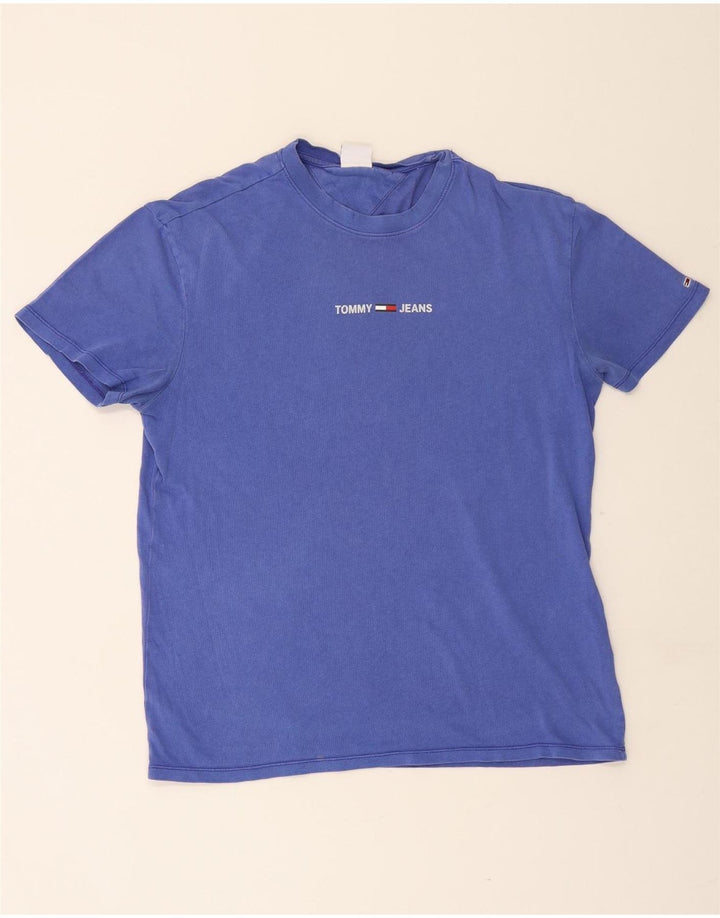 Camiseta masculina Tommy Hilfiger top pequeno azul