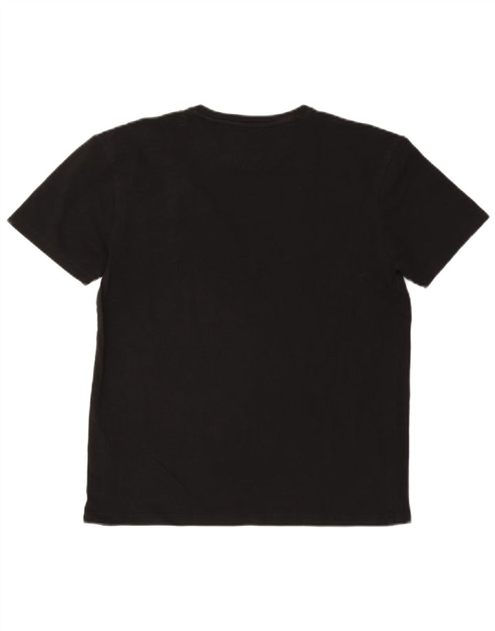 Camiseta feminina ZARA Slim Fit UK 18 XL preta