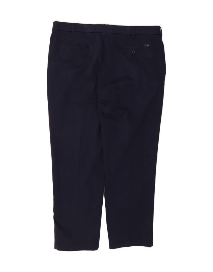 IZOD Mens Straight Chino Trousers W40 L30 Navy Blue Cotton Vintage Izod and Second-Hand Izod from Messina Hembry 