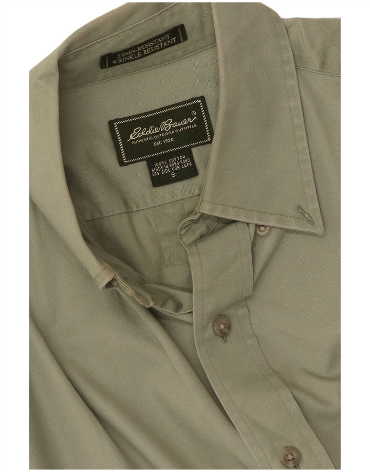 Camisa masculina Eddie Bauer pequena algodão verde