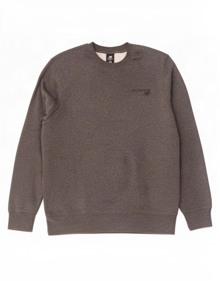 Moletom masculino New Balance Jumper XL cinza manchado