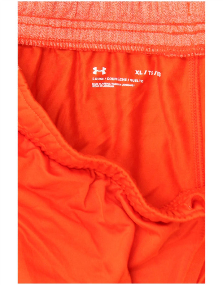 UNDER ARMOUR Mens Sport Shorts XL Laranja Poliéster