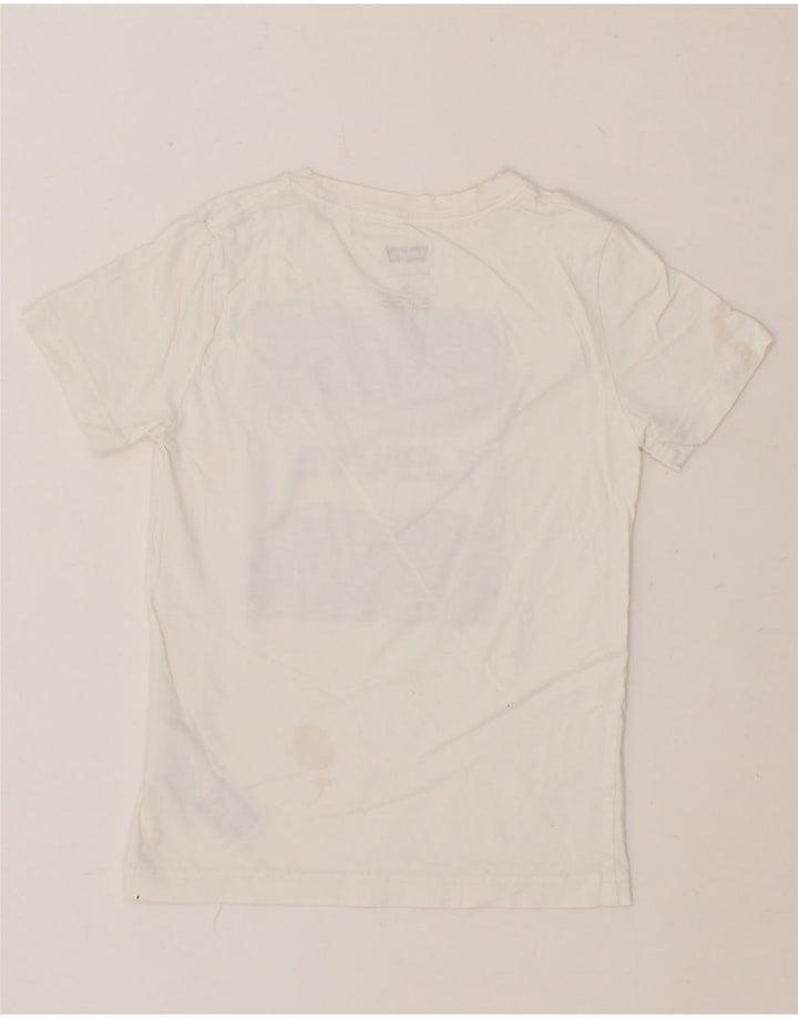 LEVI'S Boys Graphic T-Shirt Top 9-10 Years White Cotton Vintage Levi's and Second-Hand Levi's from Messina Hembry 