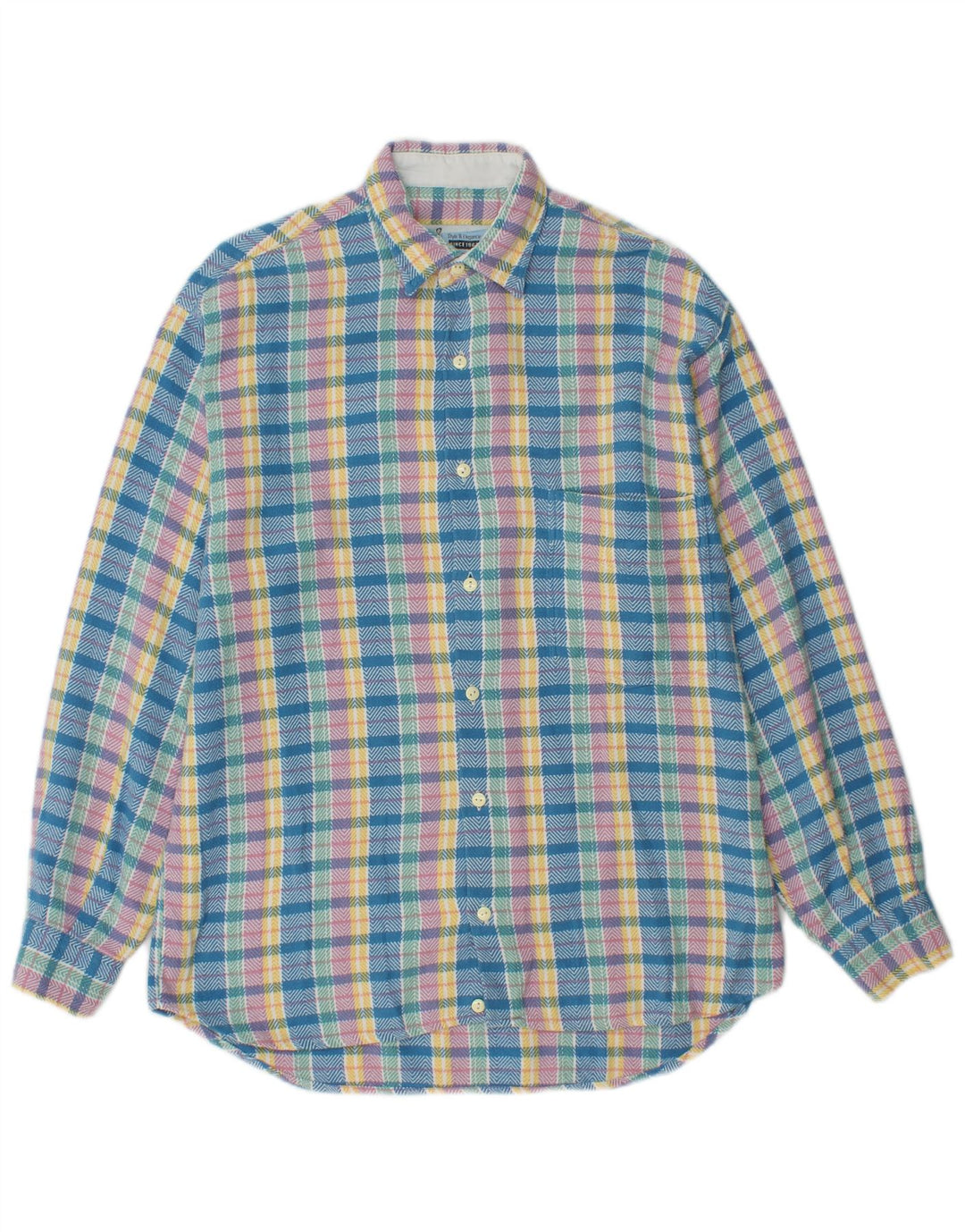 Camisa masculina de flanela SIRIO média xadrez multicolorida