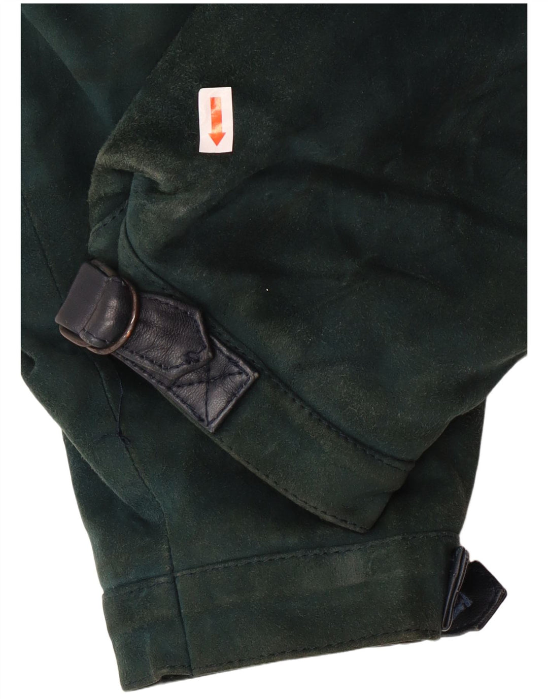 Jaqueta de couro feminina VINTAGE UK 6 XS azul marinho