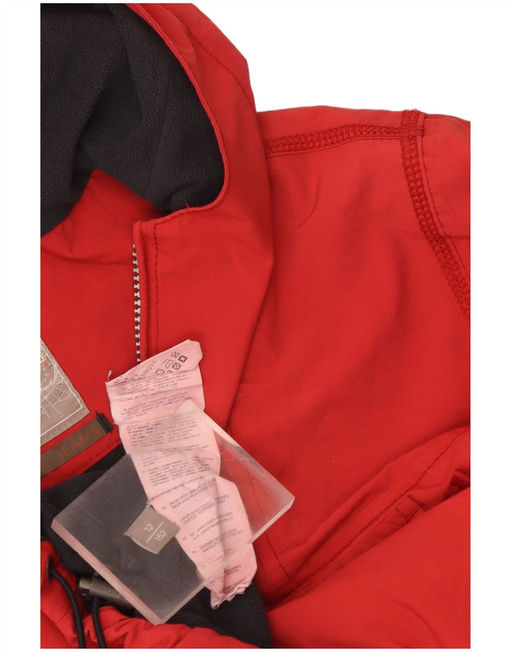 Jaqueta Anorak com capuz gráfico Napapijri Boys 11-12 anos poliéster vermelho