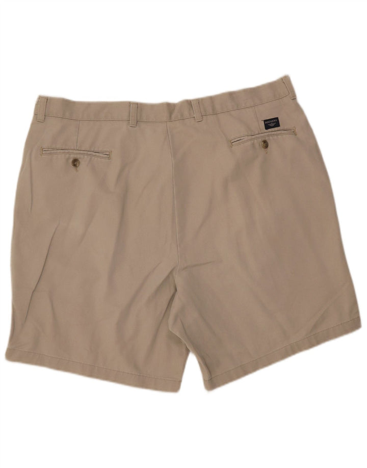 DOCKERS Masculino Pegged Chino Shorts W42 2XL Algodão Bege