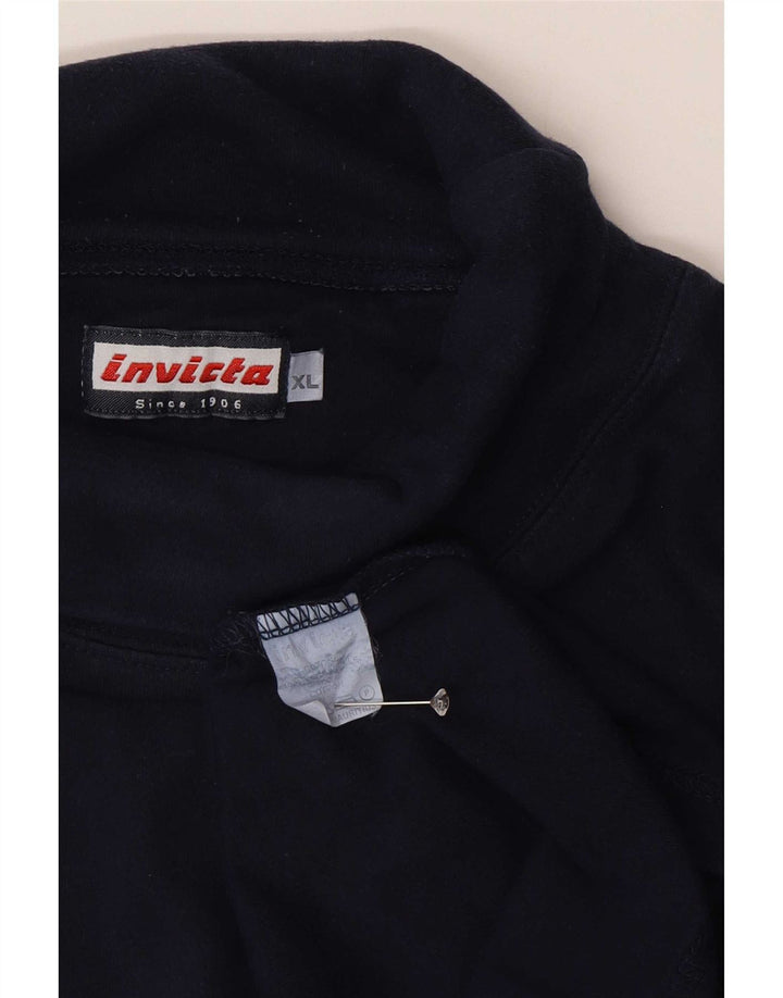 Top masculino Invicta com gola redonda e manga comprida XL azul marinho algodão