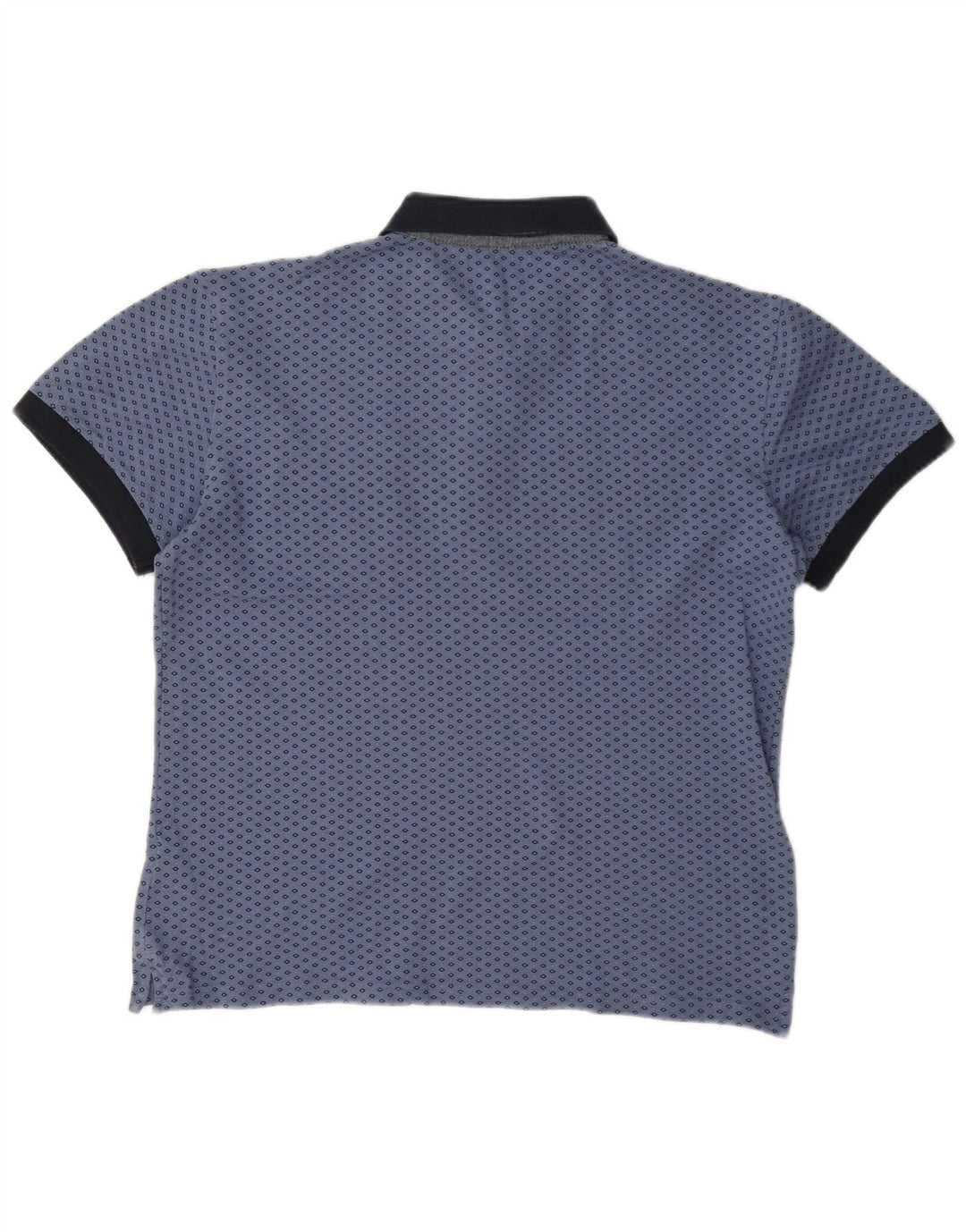 Camisa polo masculina Gas grande algodão geométrico azul