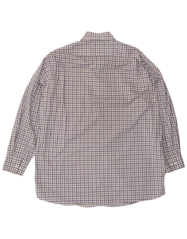 Camisa masculina Tommy Hilfiger Regular Fit tamanho 17 XL azul guingão