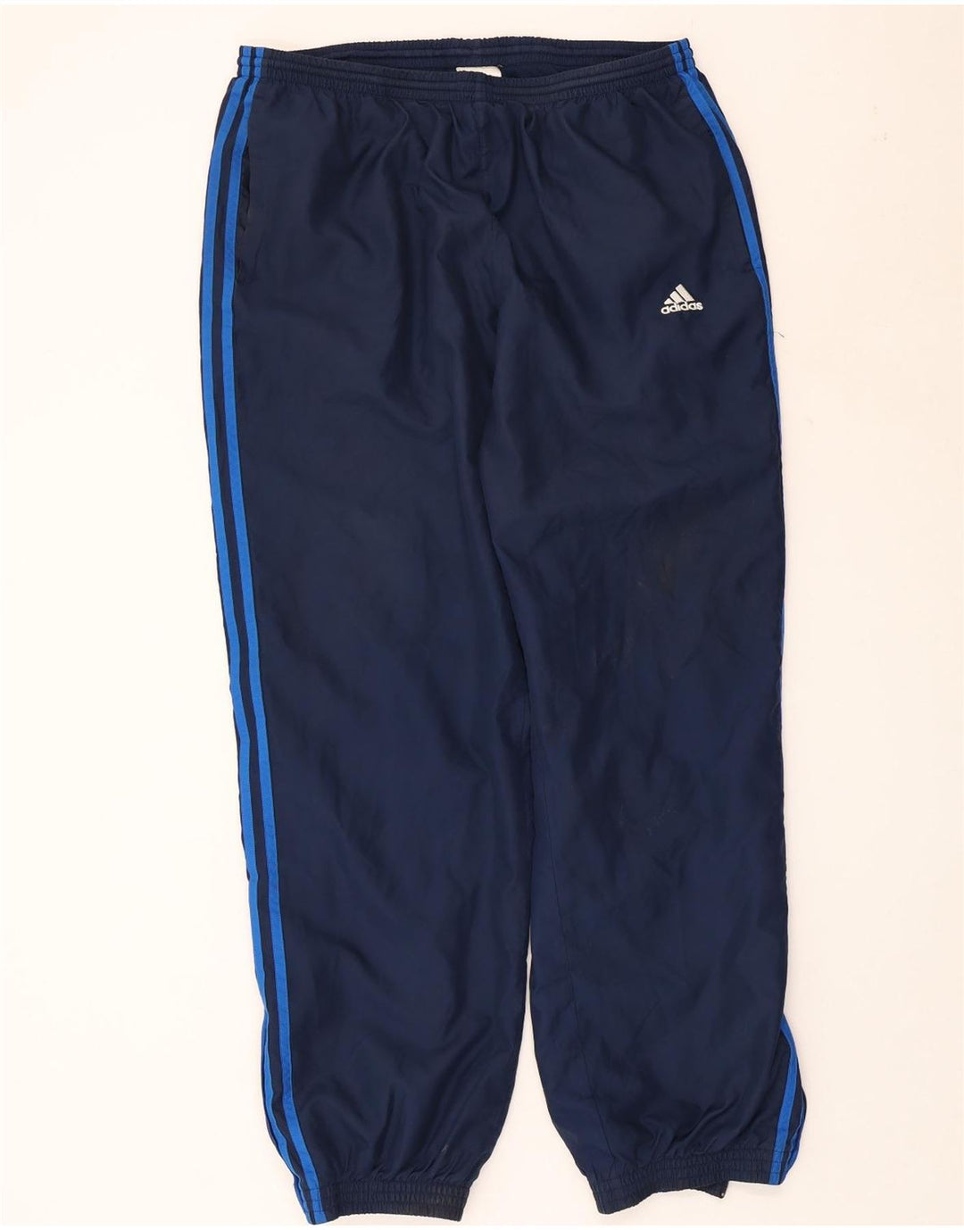 Calças de treino masculinas ADIDAS XL azul marinho poliéster