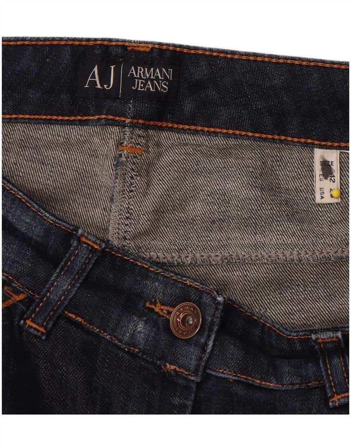 Calça Jeans Bootcut Feminina Armani W28 L31 Azul Marinho